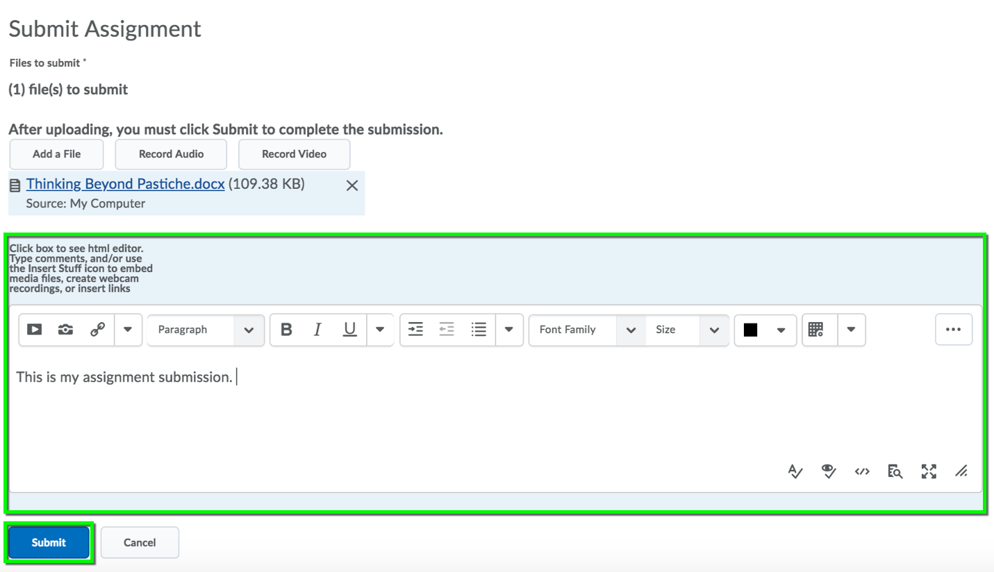 Online assignment help dropbox